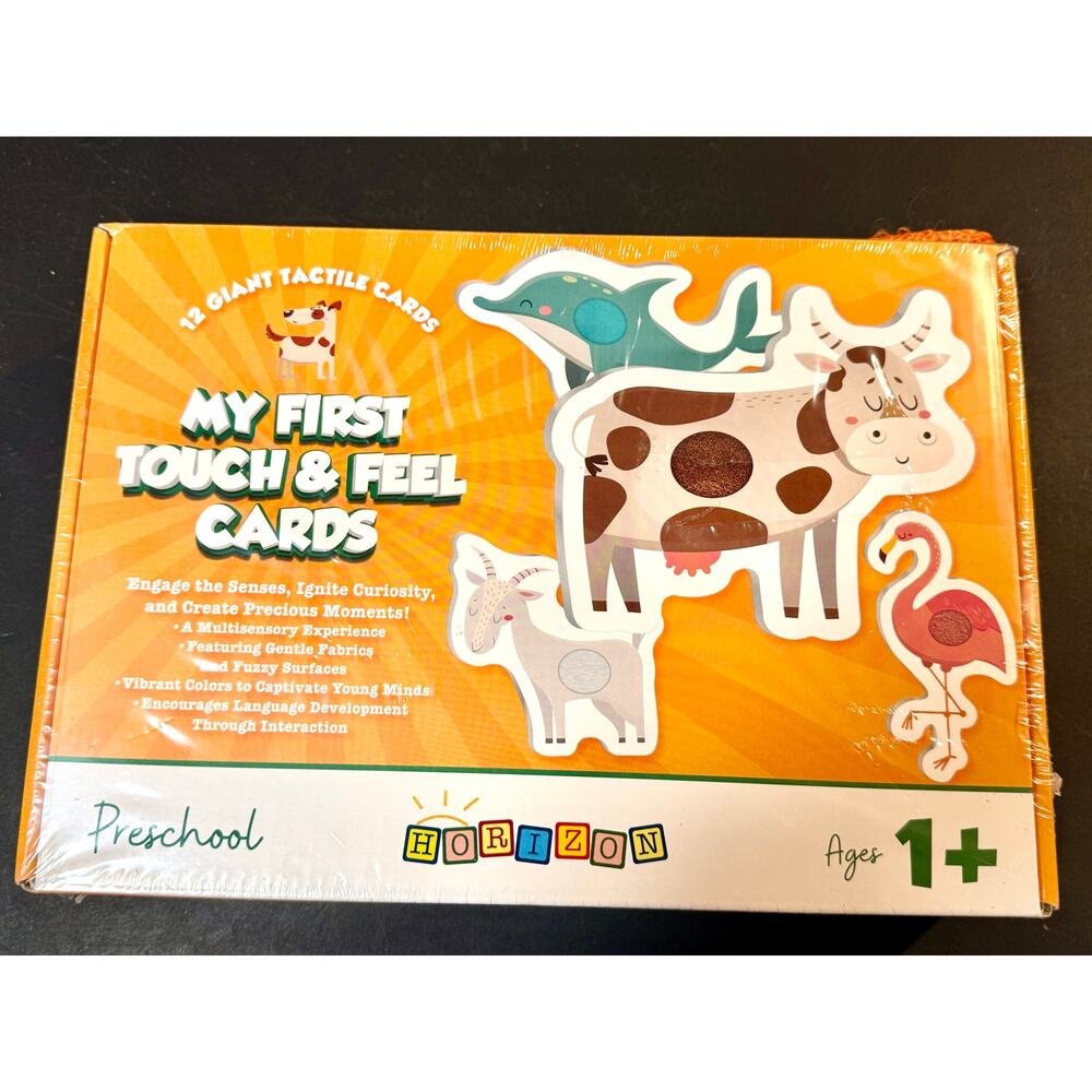 Horizon My First Touch & Feel Cards Puzzles texture sensory animals farm zoo